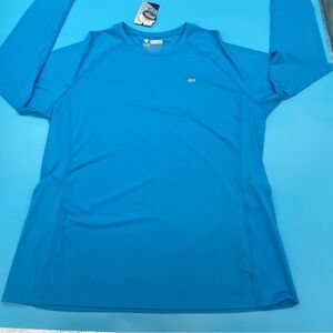 IUGA Rash Guard Too for Women UPF 50+ Protection Clothing Aqua Blue XXL